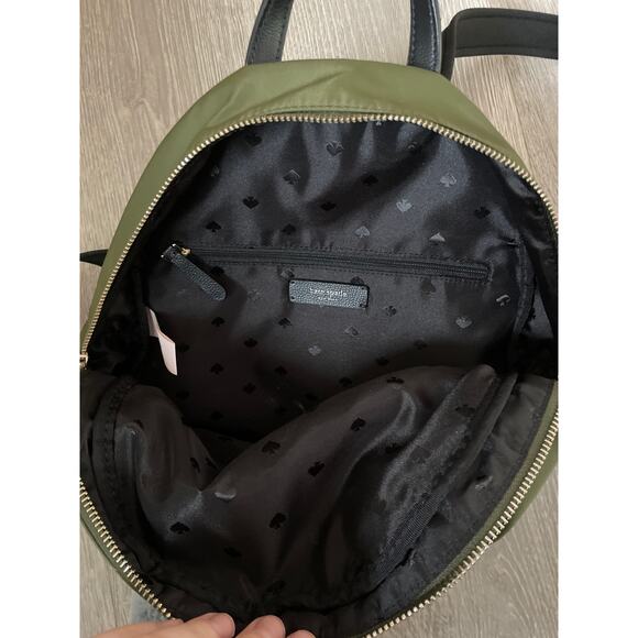 Kate Spade Dawn Olive Green Backpack Medium School Academia Streetwear Casual main image 7